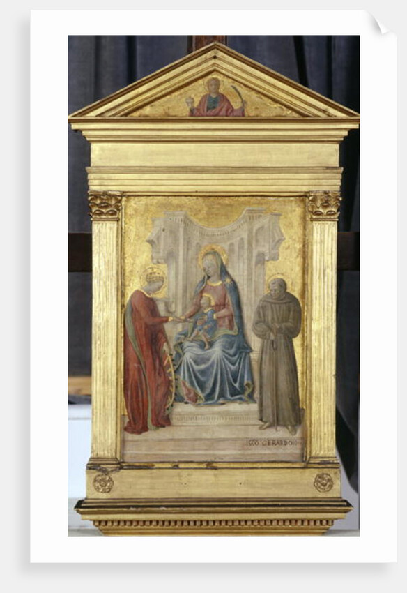 Enthroned Madonna with Child and Saints Gerhard and Katharina, c.1450 by Paolo di Stefano Badaloni Schiavo
