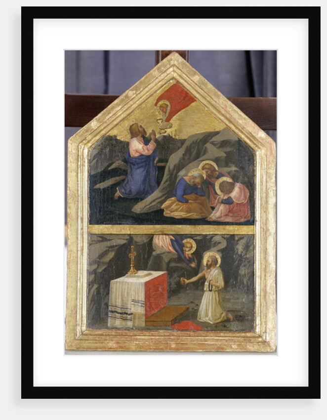 Christ in the Garden of Gethsemane and St. Jerome by Tommaso Masaccio