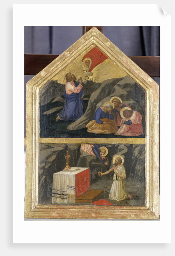 Christ in the Garden of Gethsemane and St. Jerome by Tommaso Masaccio