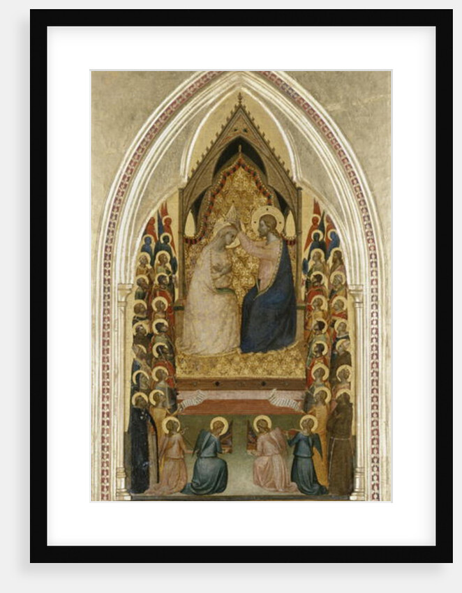 The Coronation of the Virgin with Angels and Saints, c.1340-5 by Bernardo Daddi