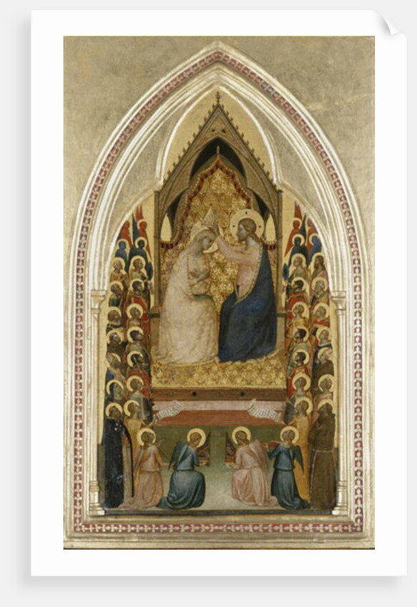 The Coronation of the Virgin with Angels and Saints, c.1340-5 by Bernardo Daddi