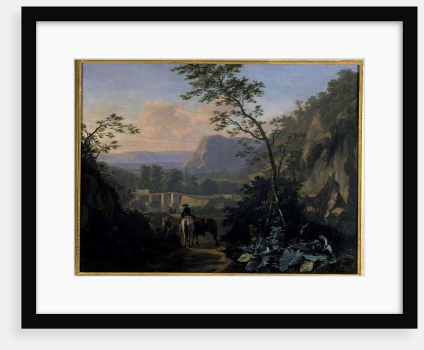 Southern landscape with Rider, 1654 by Adriaen van Eemont