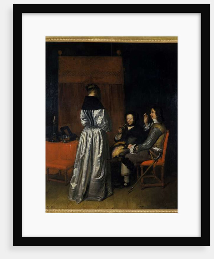 The Visit, 1655 by Caspar Netscher