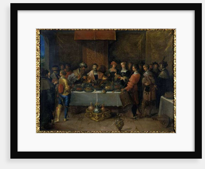 Damocles at the Table, before 1620 by Frans II the Younger Francken