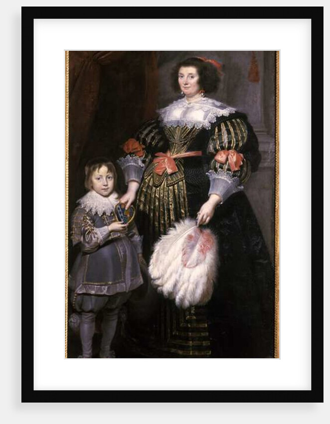 Madame Charlotte Butkens-Smit van Cruyninghen and her son Johannes-Amatus by Cornelis de Vos