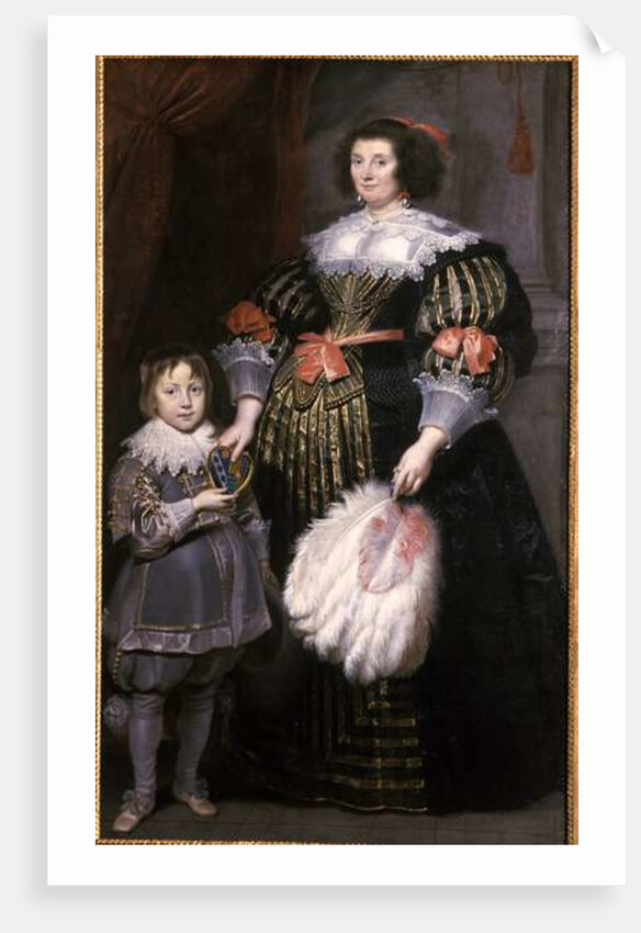 Madame Charlotte Butkens-Smit van Cruyninghen and her son Johannes-Amatus by Cornelis de Vos