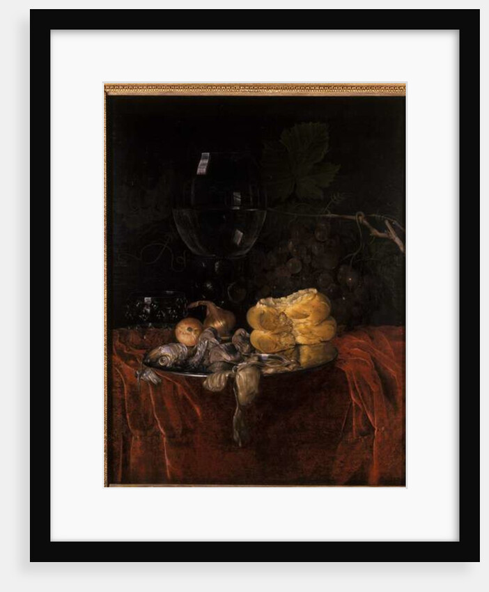 Still life with herring by Willem van Aelst