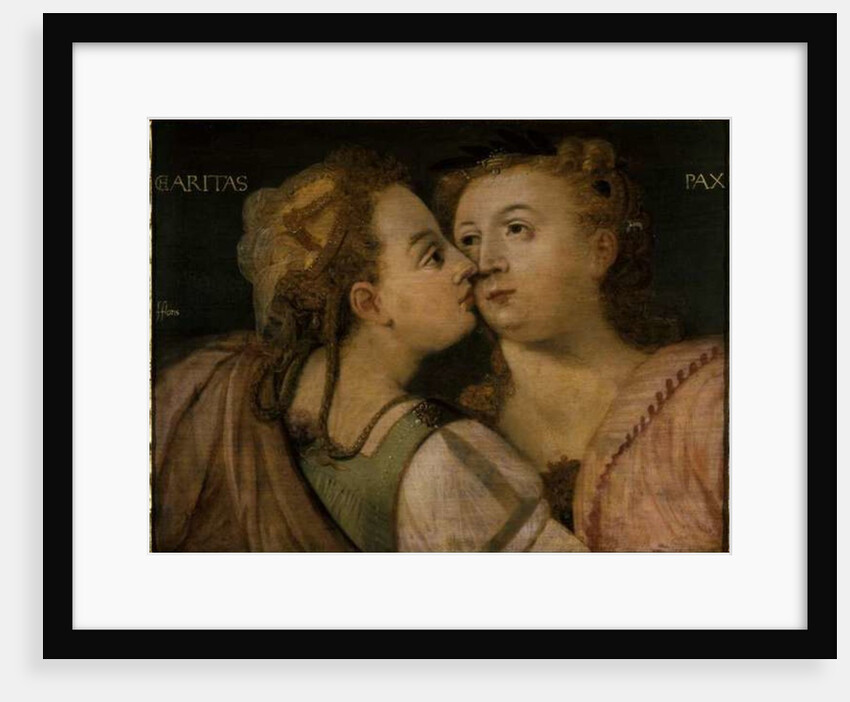 Charity kissing Peace by Frans Floris