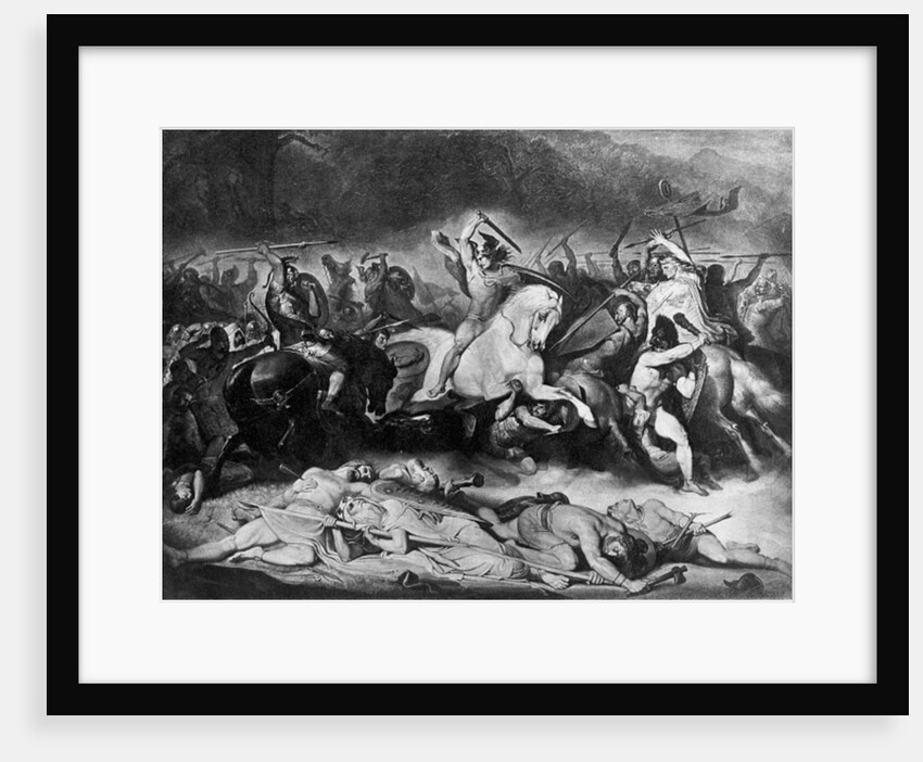 Battle in the Teutoburg Forest, 1862-64 by Friedrich Gunkel