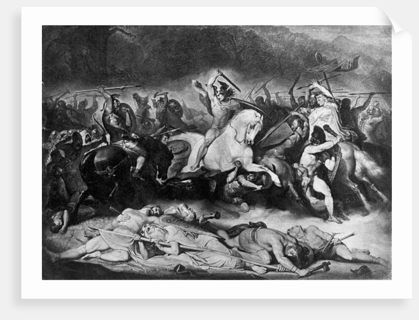 Battle in the Teutoburg Forest, 1862-64 by Friedrich Gunkel