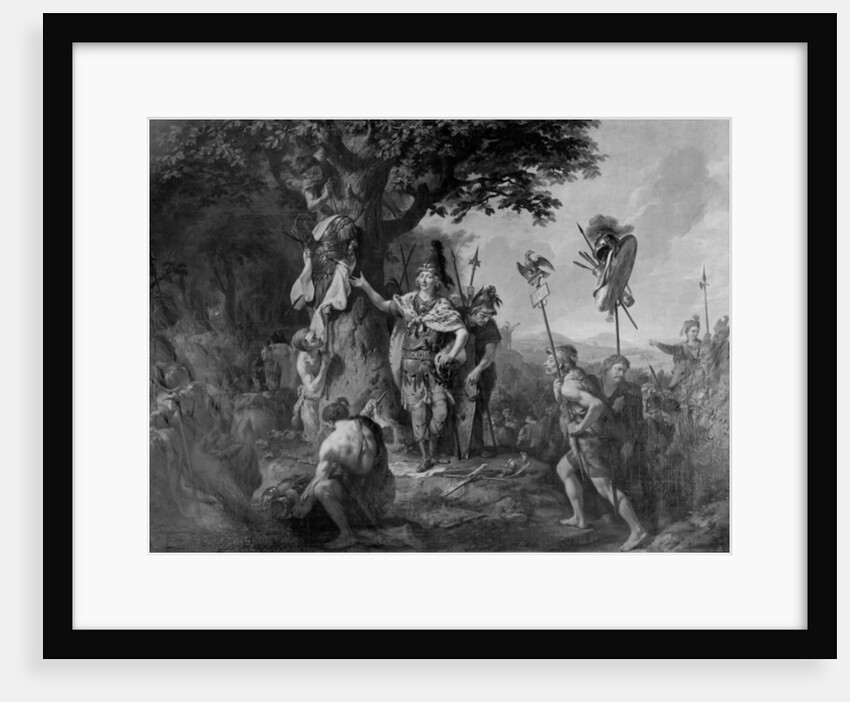 Hermann celebrating victory after the Battle in the Teutoburg Forest by Johann Heinrich Wilhelm Tischbein