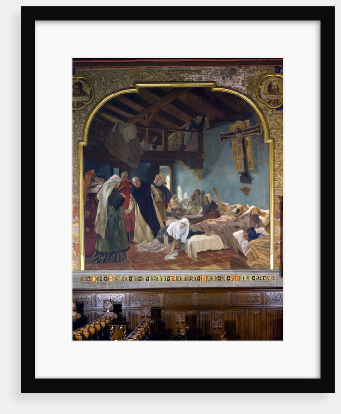 St. Elisabeth and her confessor Conrad of Marburg in 1230, 1903 by Peter Johann Theodor Janssen