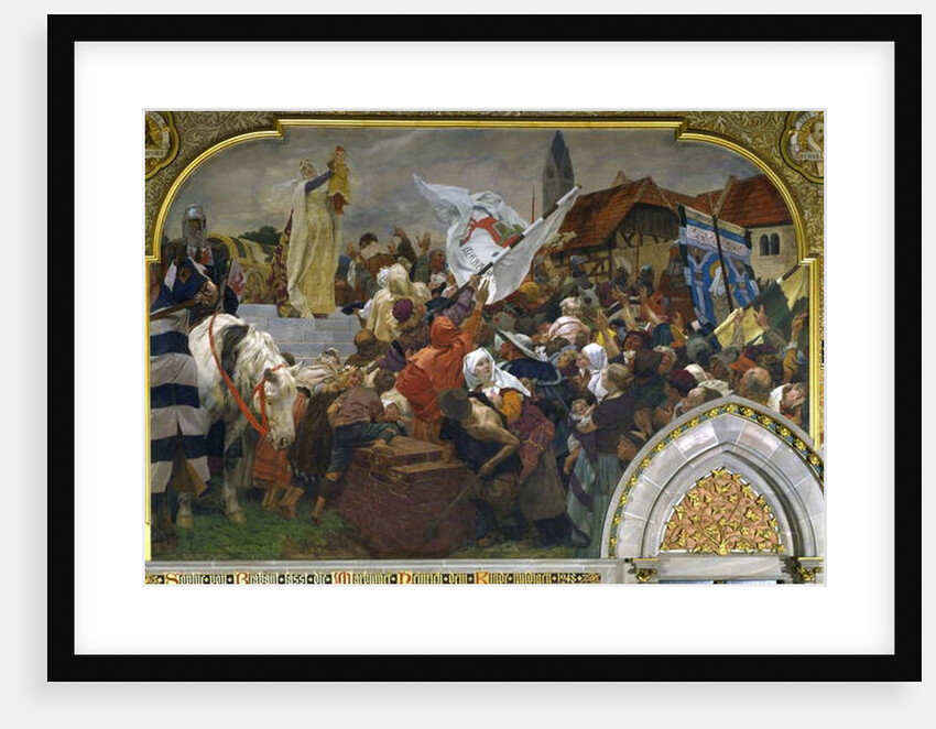 Sophie of Brabant presenting Henry the Child to the people of Marburg in 1248, 1903 by Peter Johann Theodor Janssen