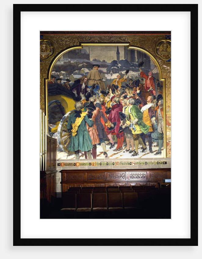 Students surrounding Professor Christian Wolff on his arrival in Marburg in 1723, 1903 by Peter Johann Theodor Janssen