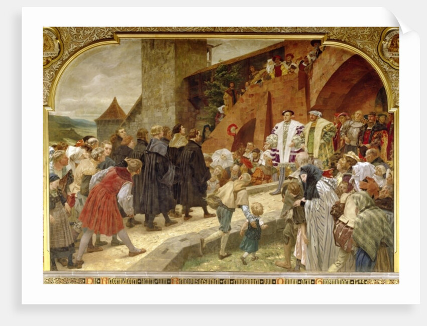 Philip the Magnanimous welcoming the reformers to a religious debate in 1529, 1903 by Peter Johann Theodor Janssen