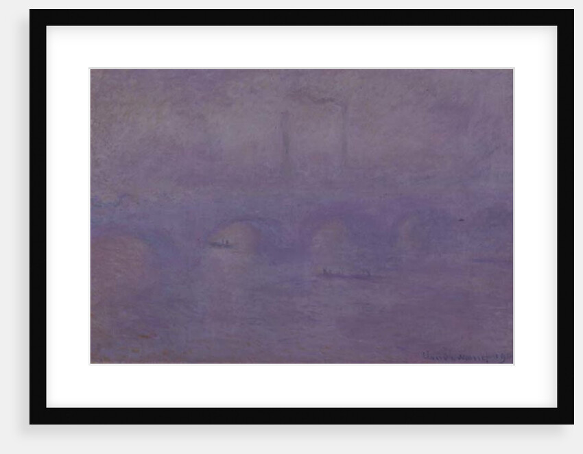 Waterloo Bridge in Fog, 1899-1901 by Claude Monet