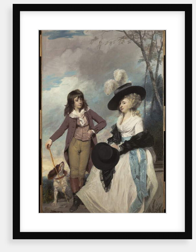 Maria Marow Gideon and her brother, William, 1786-87 by Joshua Reynolds