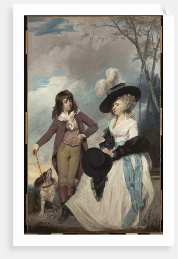 Maria Marow Gideon and her brother, William, 1786-87 by Joshua Reynolds