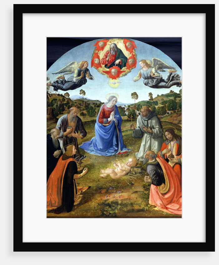 The Adoration of the Child Jesus, 1480s by Cosimo Rosselli