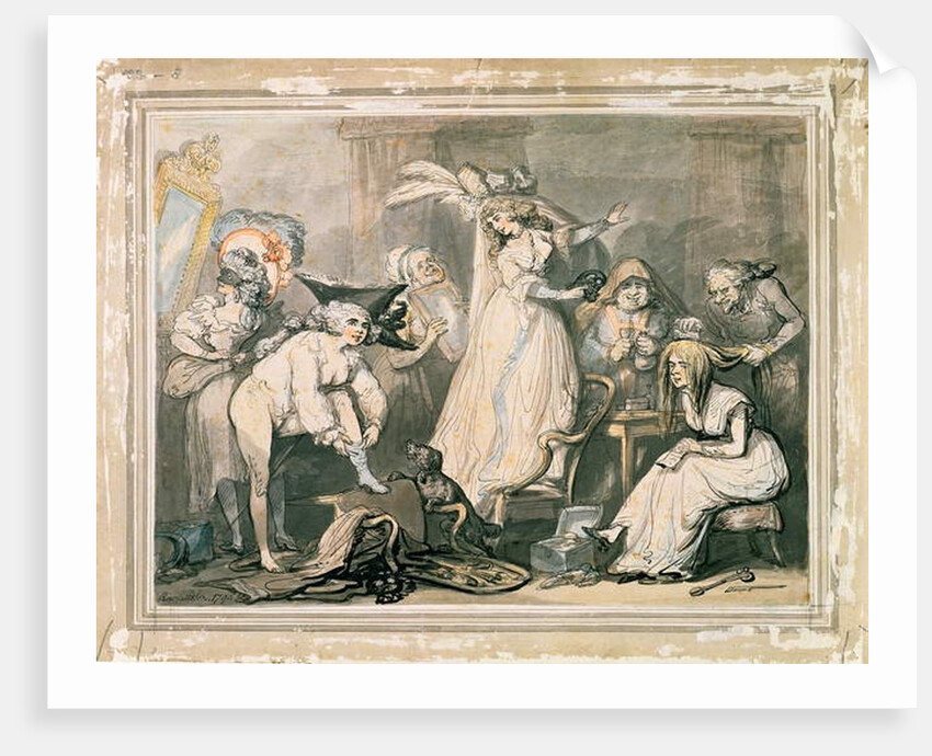 Dressing for a Masquerade, 1790 by Thomas Rowlandson