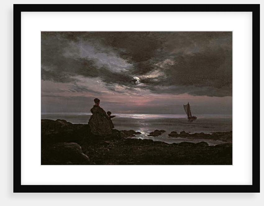 Mother and Child by the Sea, 1840 by Johan Christian Dahl