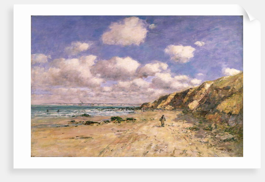 A Beach near Trouville, 1895 by Eugene Louis Boudin