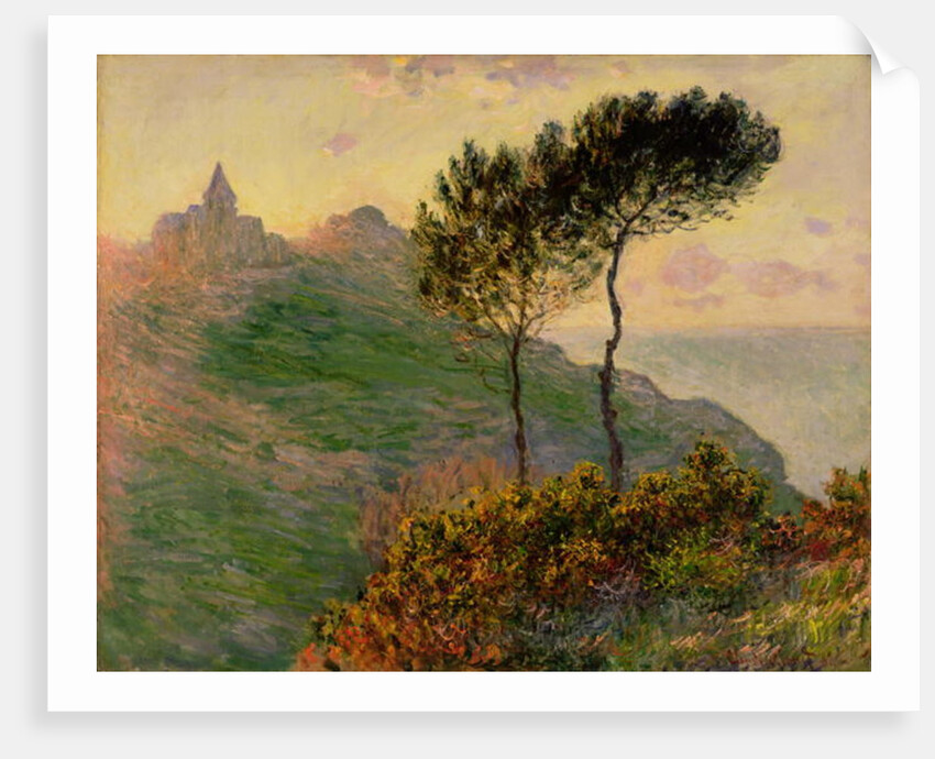 The Church at Varengeville, against the Sunlight, 1882 by Claude Monet