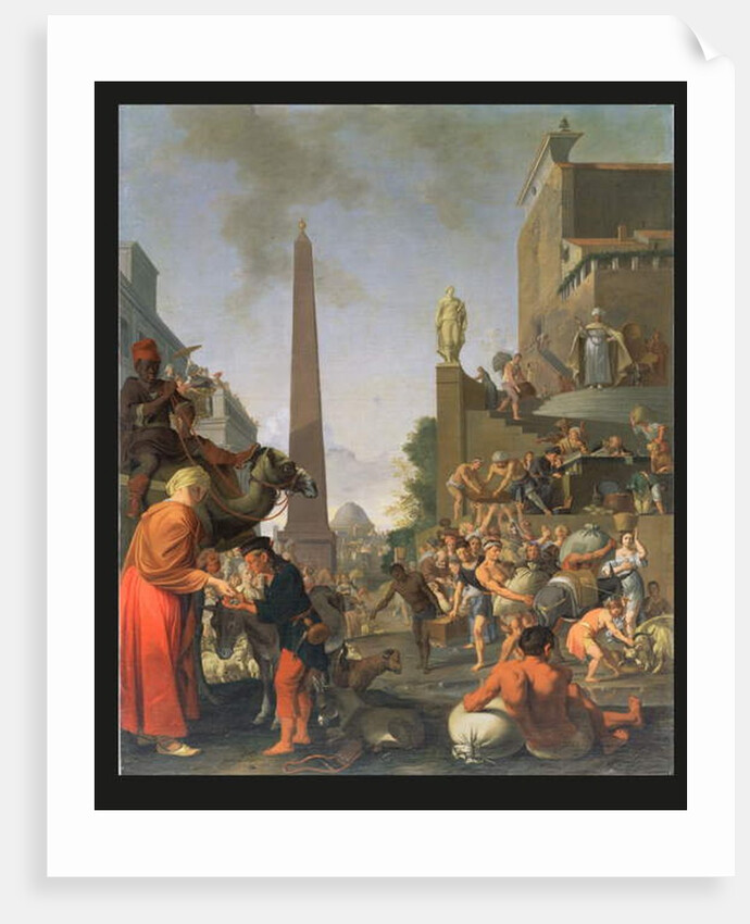 Joseph Distributing Corn in Egypt, 1655 by Bartholomeus Breenbergh