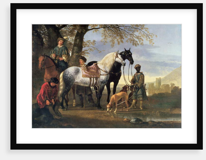 Huntsmen Halted, c.1650 by Aelbert Cuyp