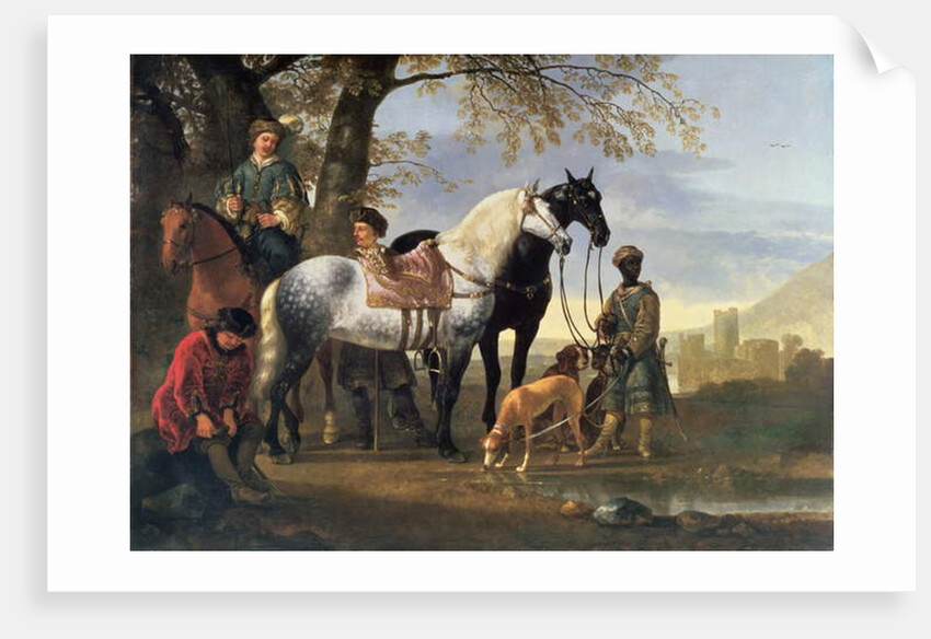 Huntsmen Halted, c.1650 by Aelbert Cuyp