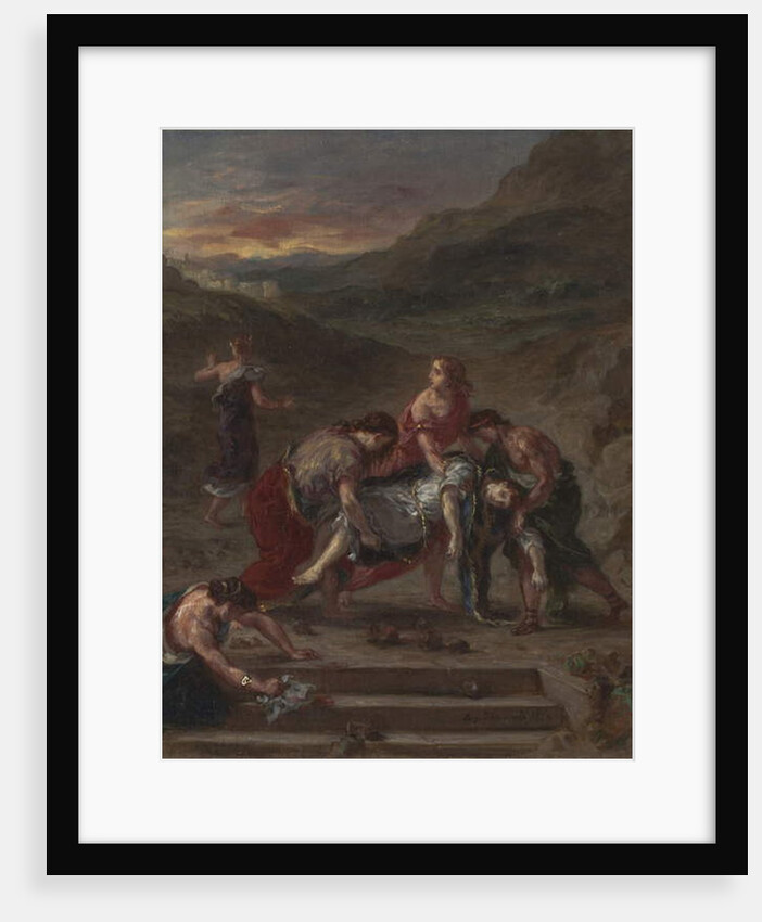 St. Stephen Borne Away by his Disciples, 1862 by Ferdinand Victor Eugene Delacroix