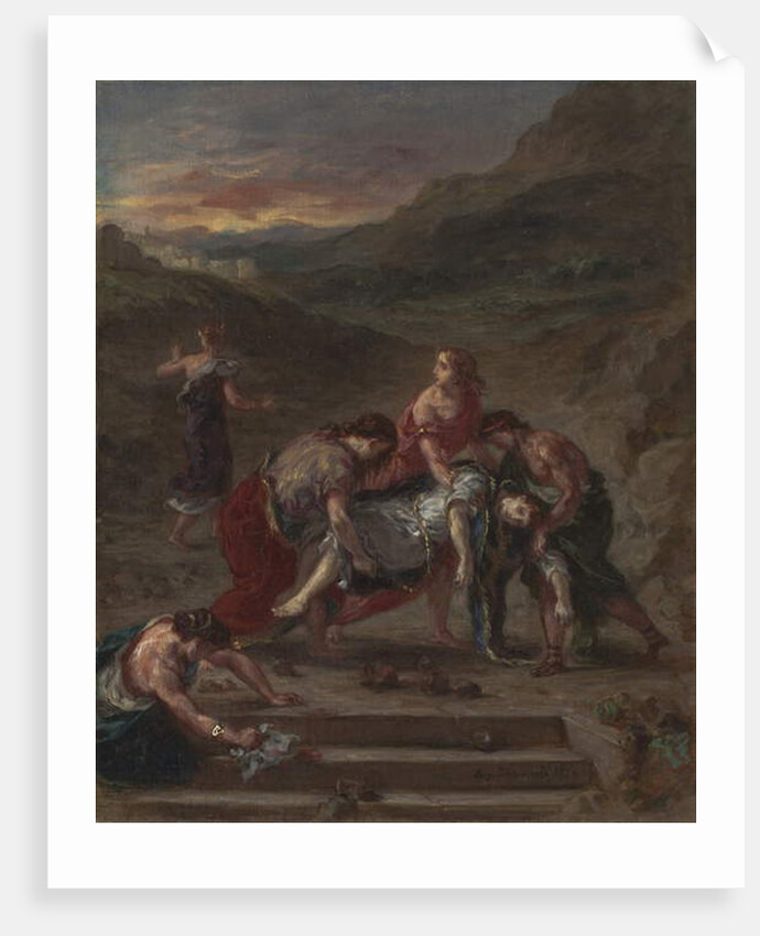 St. Stephen Borne Away by his Disciples, 1862 by Ferdinand Victor Eugene Delacroix