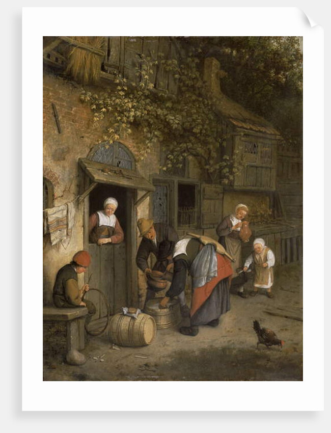 The Milk Seller, 1679 by Cornelis Dusart