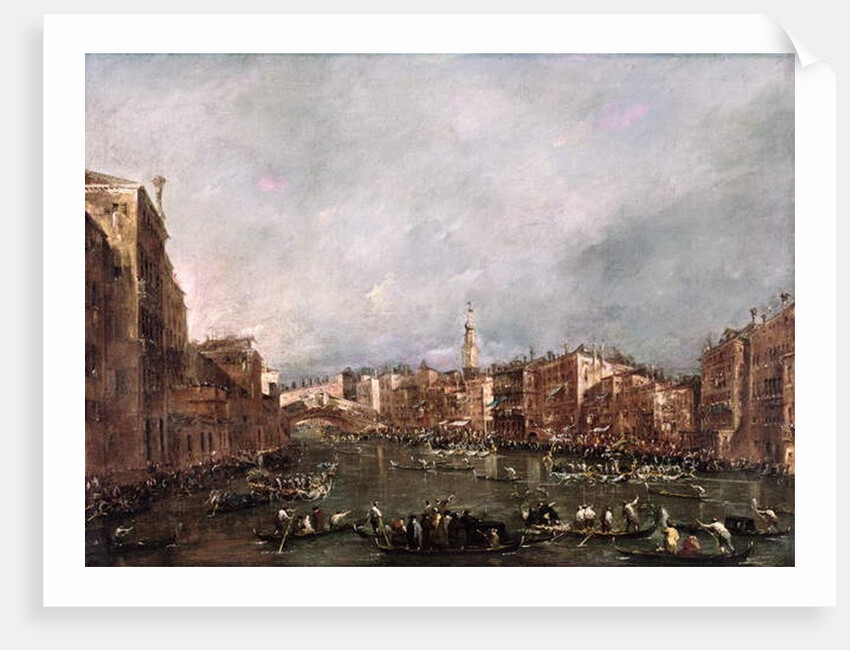 A Regatta on the Grand Canal, Venice by Francesco Guardi