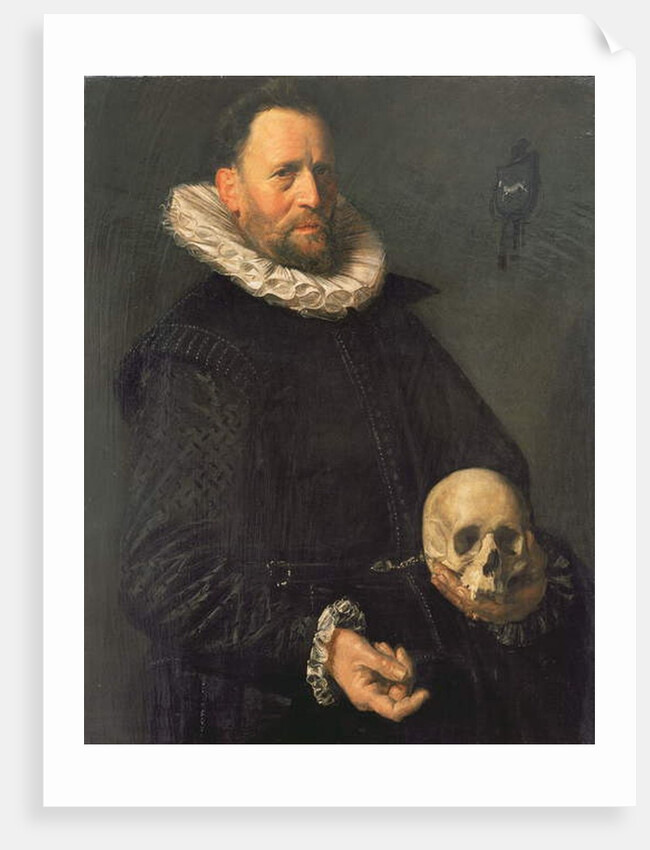 Portrait of a Man Holding a Skull, c.1611-12 by Frans Hals