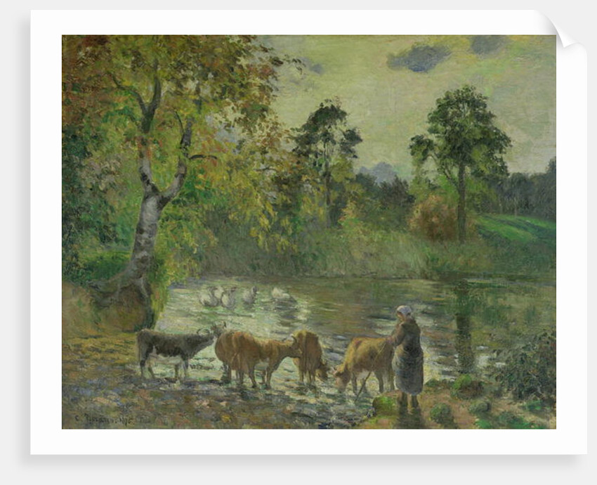 The Pond at Montfoucault, 1875 by Camille Pissarro