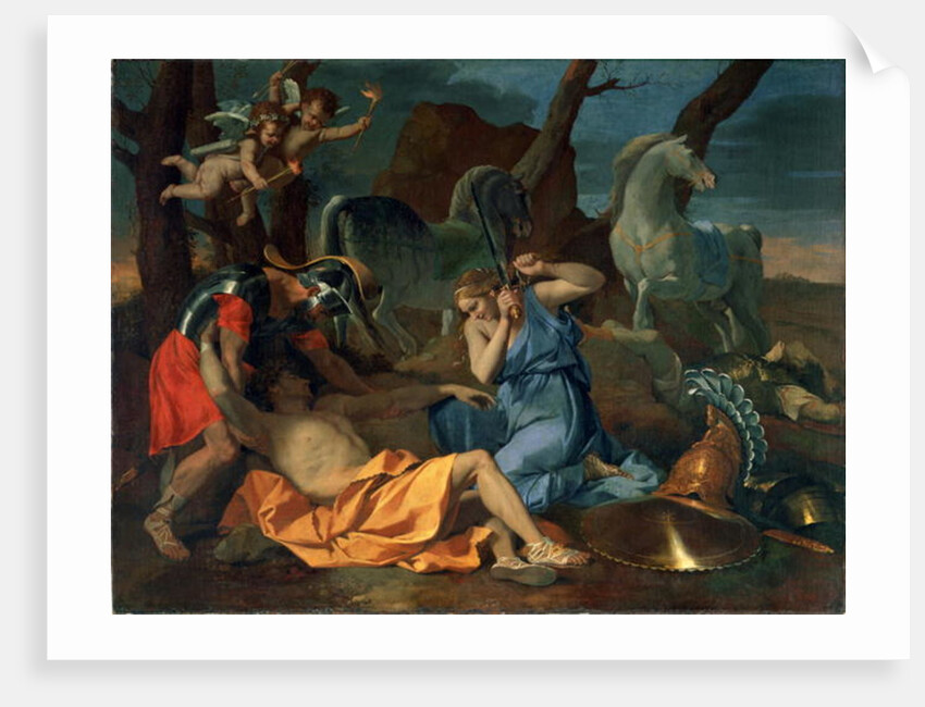 Tancred and Erminia, c.1635 by Nicolas Poussin