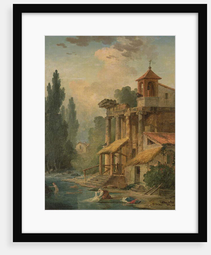 A Caprice with a Hermitage, 1796 by Hubert Robert