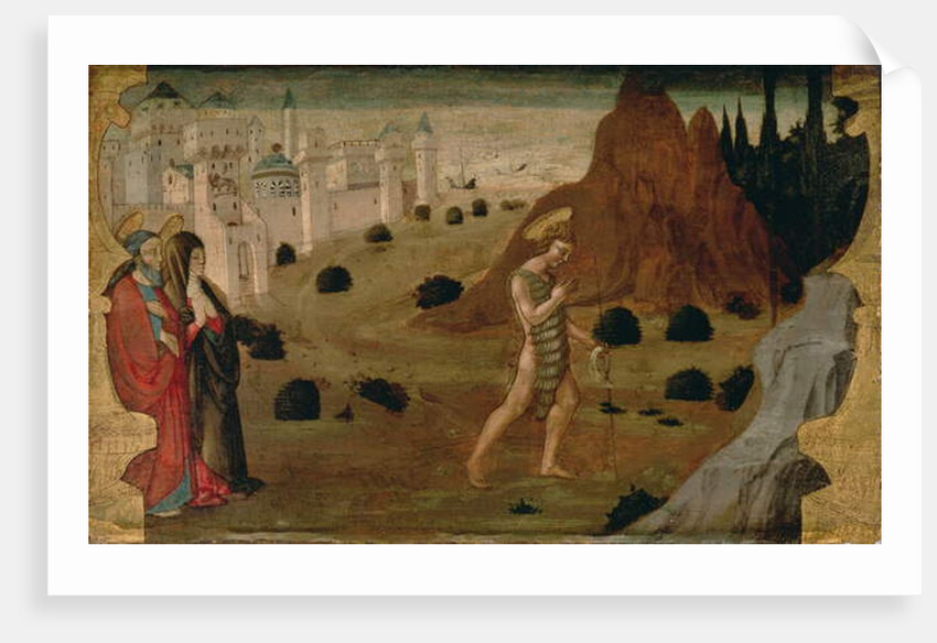 St. John the Baptist Leaving for the Desert by Neri di Bicci