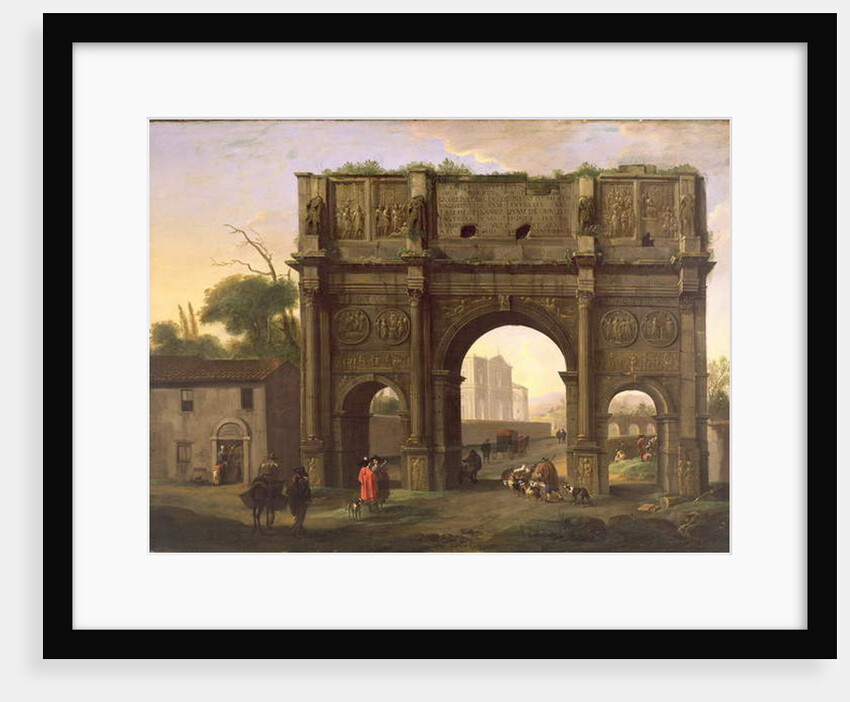 The Arch of Constantine, Rome, c.1640's by Jan van Bike Miel
