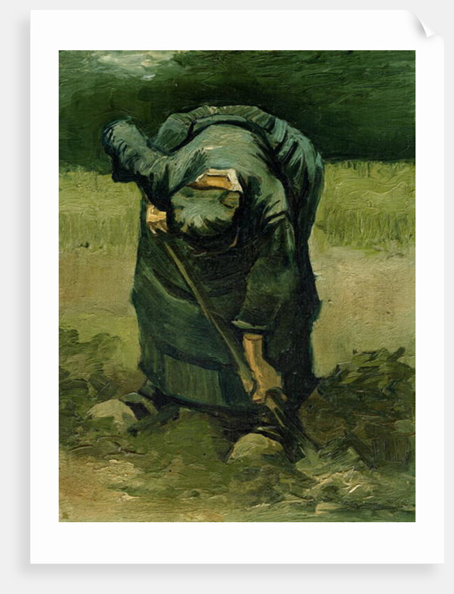 Peasant Woman Digging, 1885 by Vincent van Gogh