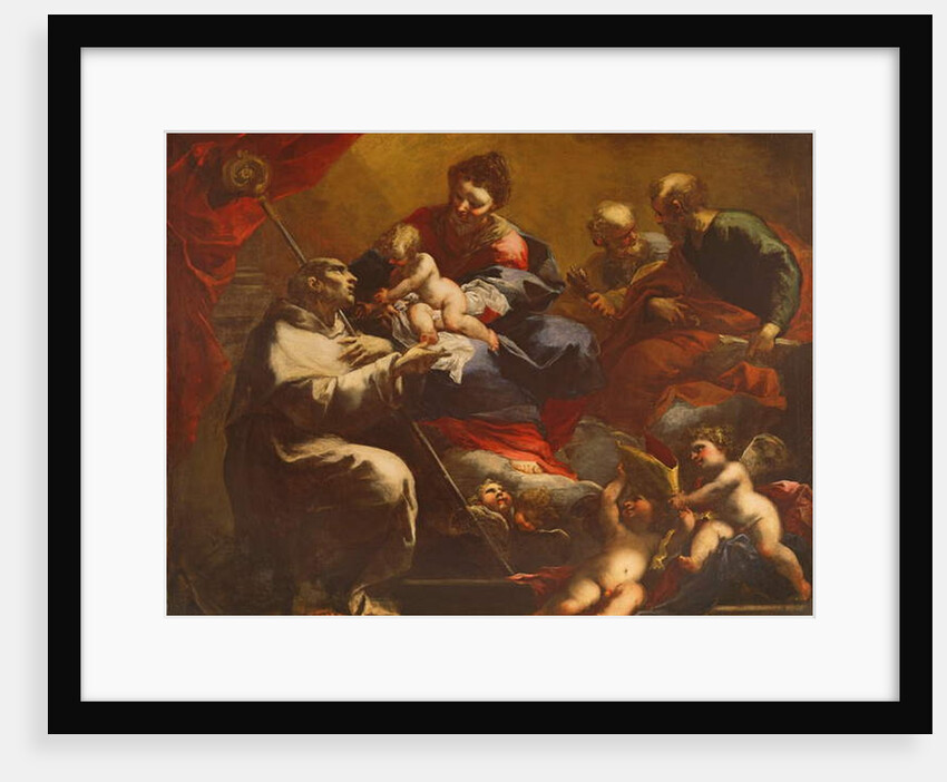 Madonna and Child with SS. Peter and Paul Appearing to St. Bruno by Valerio Castello