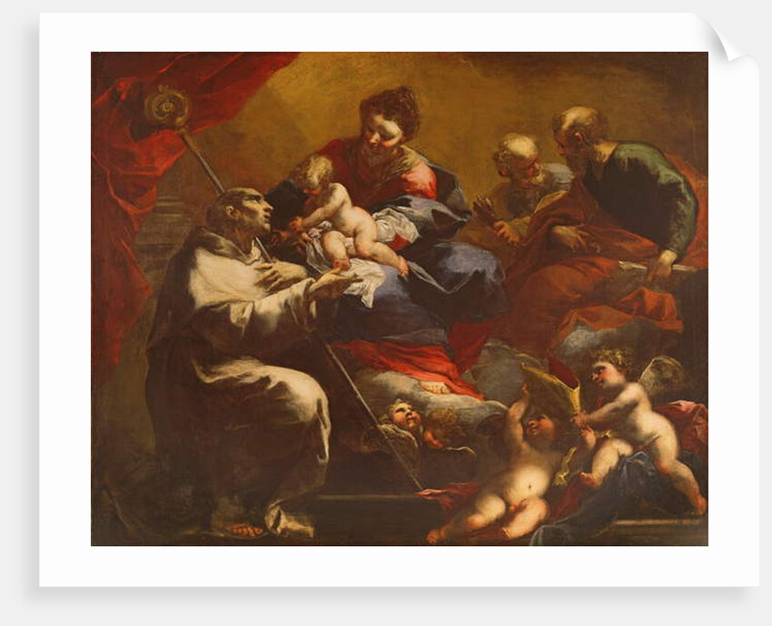 Madonna and Child with SS. Peter and Paul Appearing to St. Bruno by Valerio Castello
