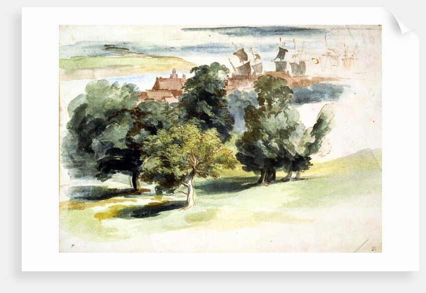 An English Landscape, c.1635-41 by Anthony van Dyck