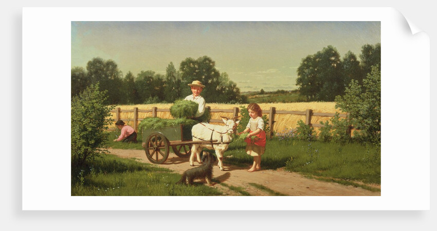 The Goat Cart, 1882 by Samuel S. Carr