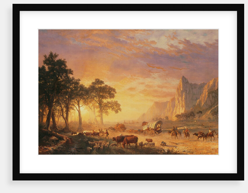 The Oregon Trail, 1869 by Albert Bierstadt
