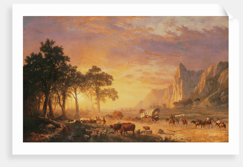 The Oregon Trail, 1869 by Albert Bierstadt