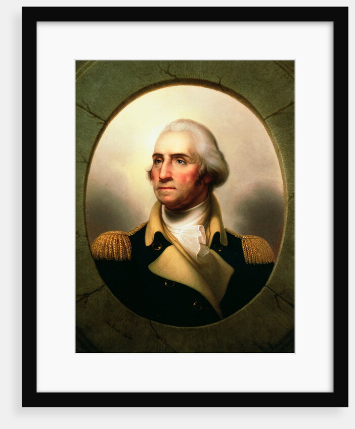Porthole Portrait of George Washington, 1795 by Rembrandt Peale