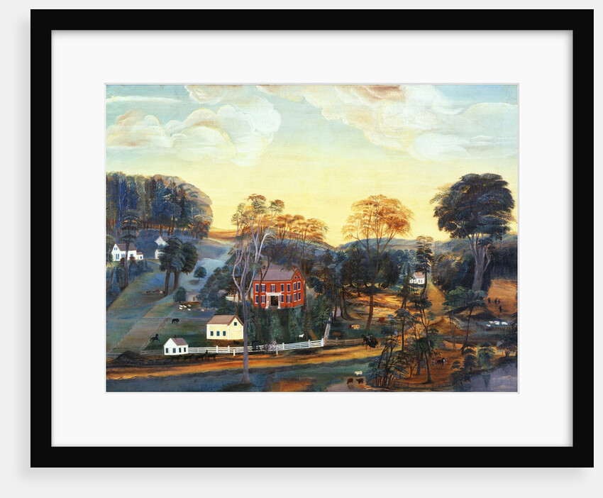 Isaac Powers Farm and Mine, c.1800 by American School