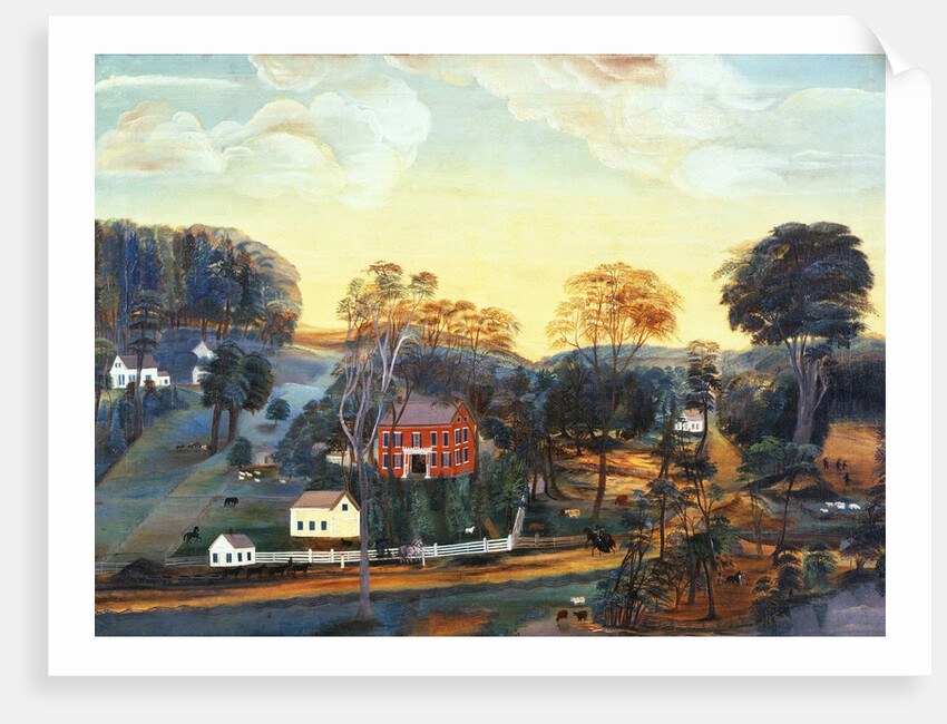 Isaac Powers Farm and Mine, c.1800 by American School